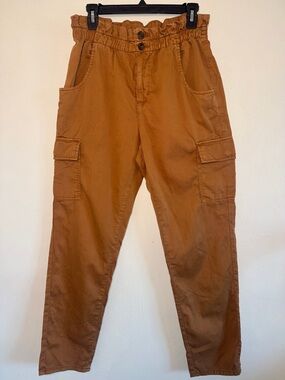 Relaxed Cargo Pants in Rust Brown - Comfortable Everyday Style
